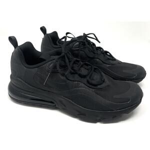 Nike Air Max 270 React GS Triple Black Size 7Y Youth = Womens 8.5 BQ0103 004